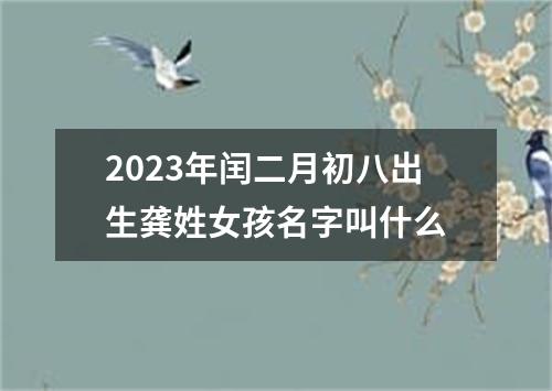 2023年闰二月初八出生龚姓女孩名字叫什么