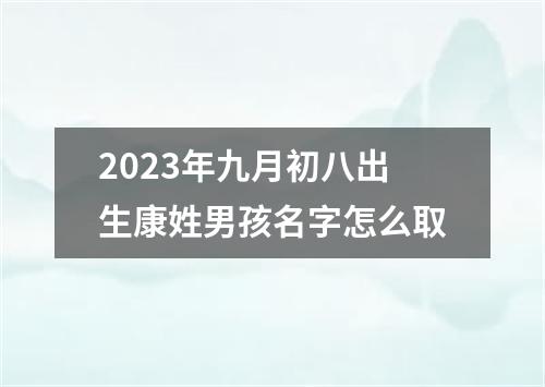 2023年九月初八出生康姓男孩名字怎么取