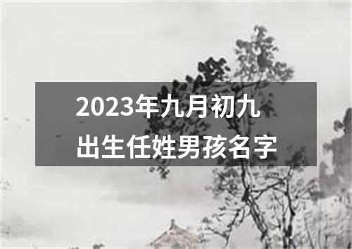 2023年九月初九出生任姓男孩名字