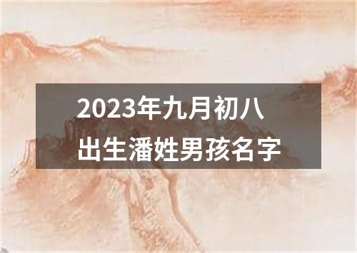 2023年九月初八出生潘姓男孩名字