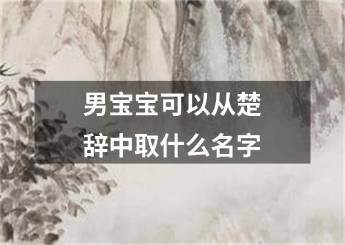 男宝宝可以从楚辞中取什么名字