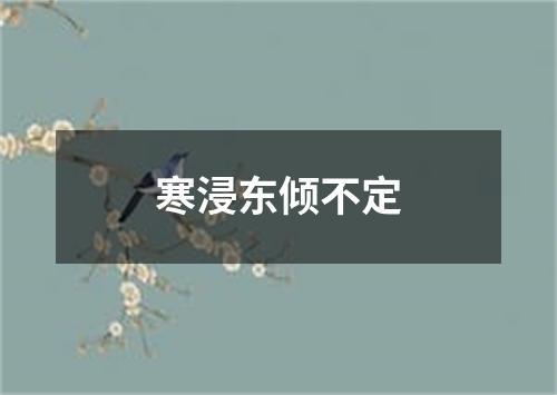 寒浸东倾不定