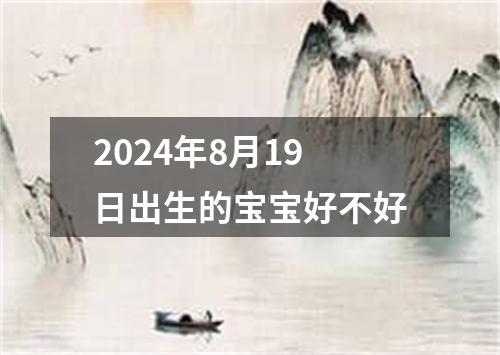 2024年8月19日出生的宝宝好不好