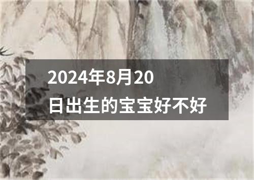 2024年8月20日出生的宝宝好不好