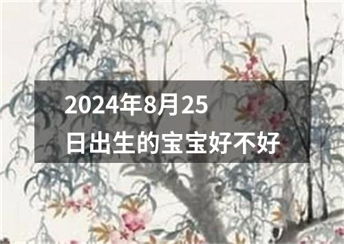 2024年8月25日出生的宝宝好不好