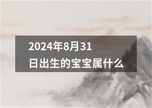 2024年8月31日出生的宝宝属什么