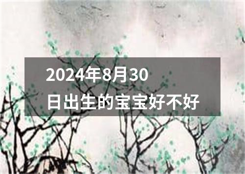 2024年8月30日出生的宝宝好不好