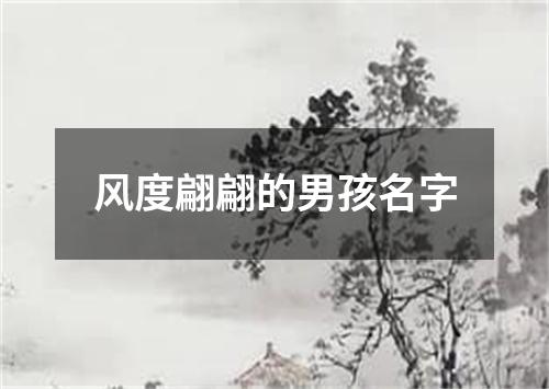 风度翩翩的男孩名字