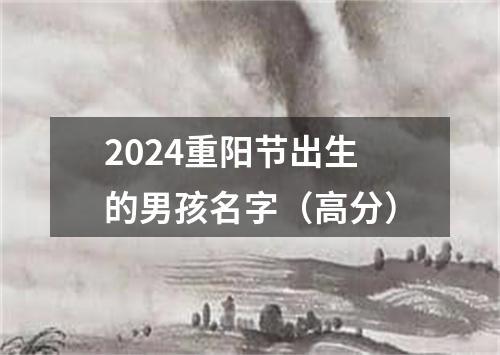 2024重阳节出生的男孩名字（高分）