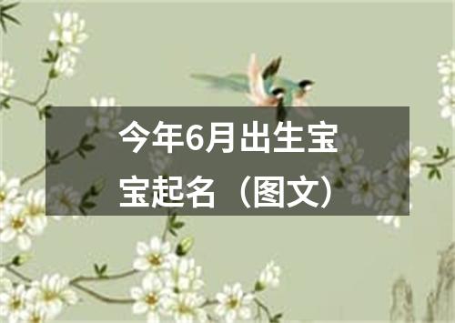 今年6月出生宝宝起名（图文）