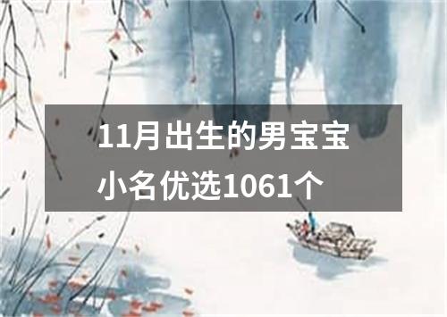 11月出生的男宝宝小名优选1061个