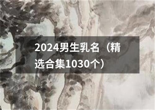 2024男生乳名（精选合集1030个）