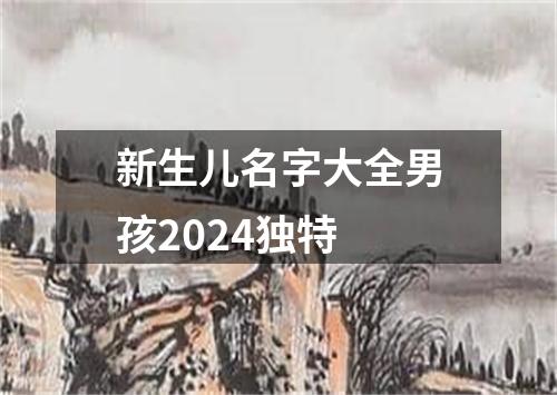 新生儿名字大全男孩2024独特