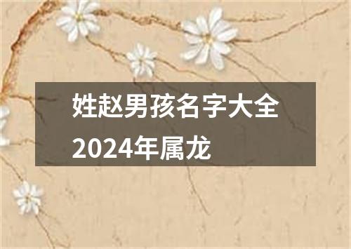 姓赵男孩名字大全2024年属龙