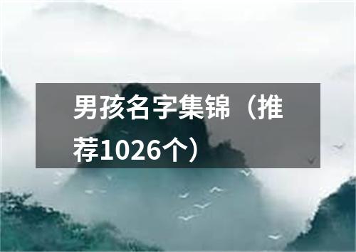 男孩名字集锦（推荐1026个）