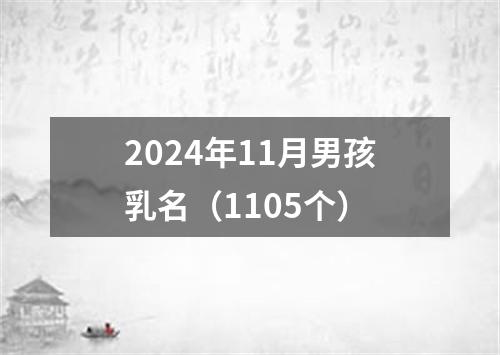 2024年11月男孩乳名（1105个）