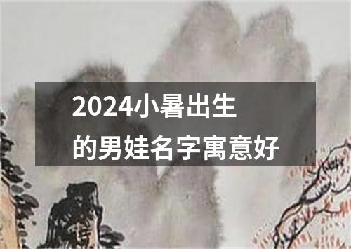 2024小暑出生的男娃名字寓意好