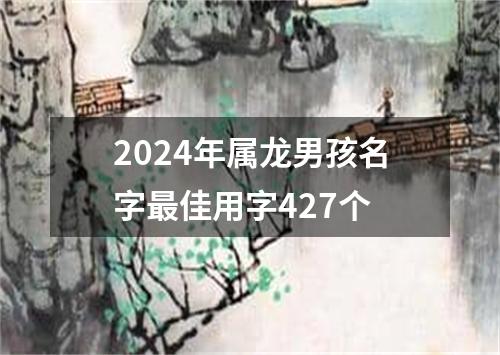 2024年属龙男孩名字最佳用字427个