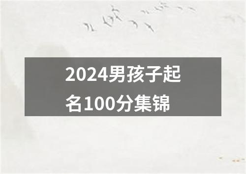 2024男孩子起名100分集锦