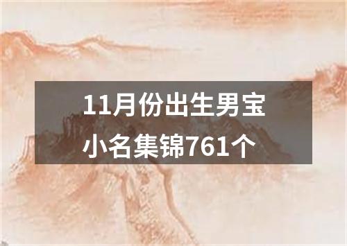 11月份出生男宝小名集锦761个