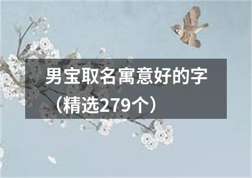 男宝取名寓意好的字（精选279个）