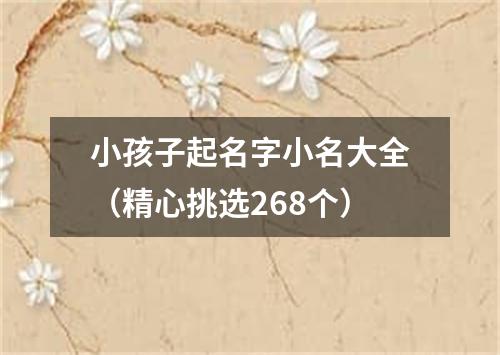 小孩子起名字小名大全（精心挑选268个）