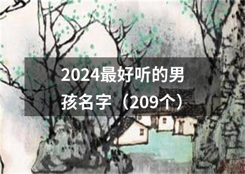 2024最好听的男孩名字（209个）