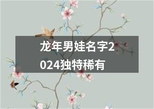 龙年男娃名字2024独特稀有