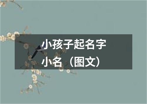 小孩子起名字小名（图文）