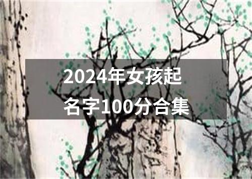 2024年女孩起名字100分合集