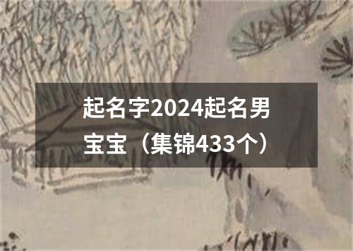 起名字2024起名男宝宝（集锦433个）