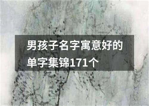 男孩子名字寓意好的单字集锦171个