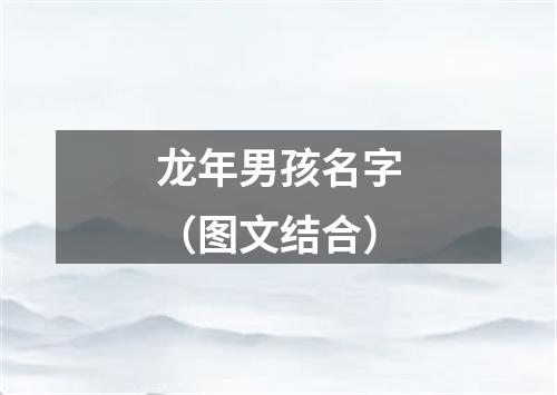 龙年男孩名字（图文结合）