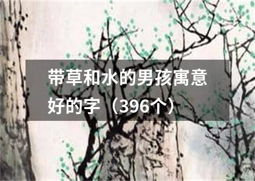 带草和水的男孩寓意好的字（396个）