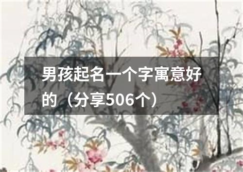 男孩起名一个字寓意好的（分享506个）