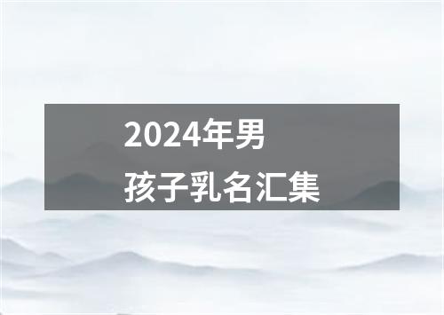 2024年男孩子乳名汇集