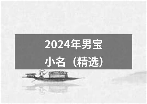 2024年男宝小名（精选）