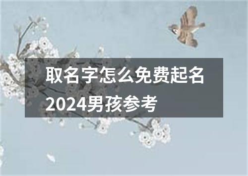 取名字怎么免费起名2024男孩参考