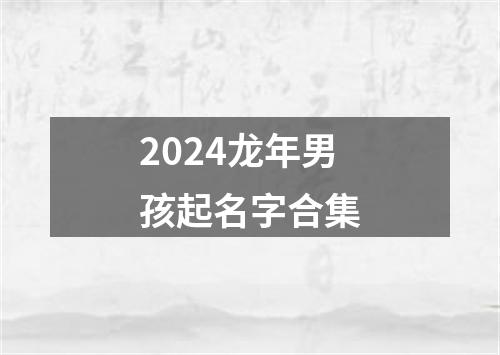 2024龙年男孩起名字合集