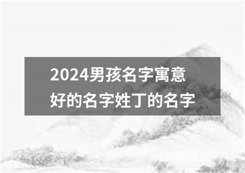 2024男孩名字寓意好的名字姓丁的名字