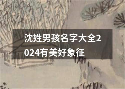 沈姓男孩名字大全2024有美好象征