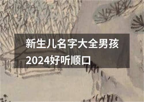 新生儿名字大全男孩2024好听顺口