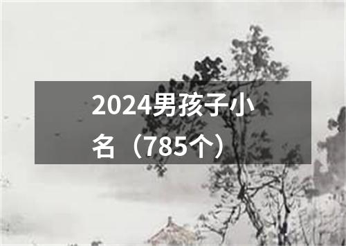 2024男孩子小名（785个）