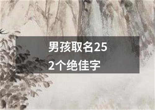 男孩取名252个绝佳字