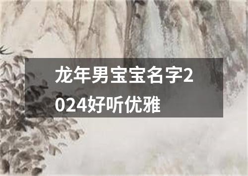 龙年男宝宝名字2024好听优雅