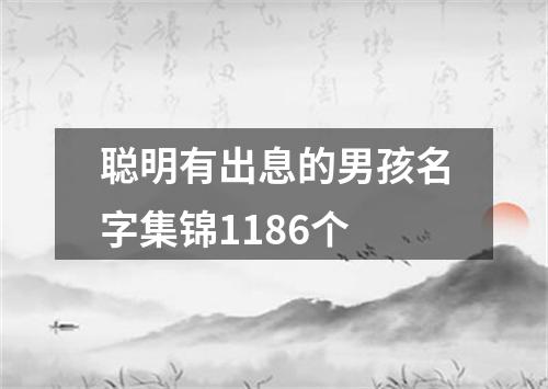 聪明有出息的男孩名字集锦1186个