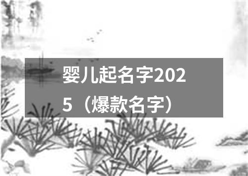 婴儿起名字2025（爆款名字）