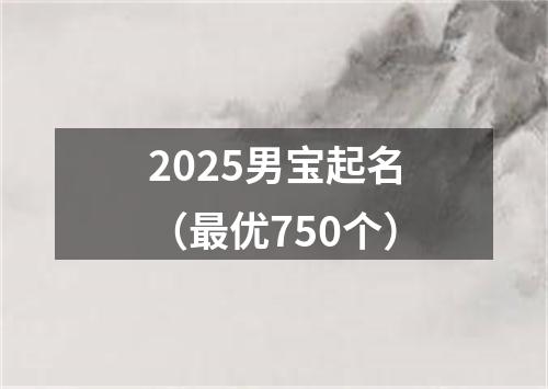 2025男宝起名（最优750个）