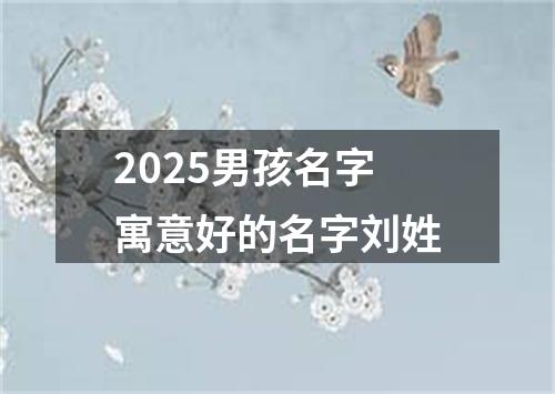 2025男孩名字寓意好的名字刘姓