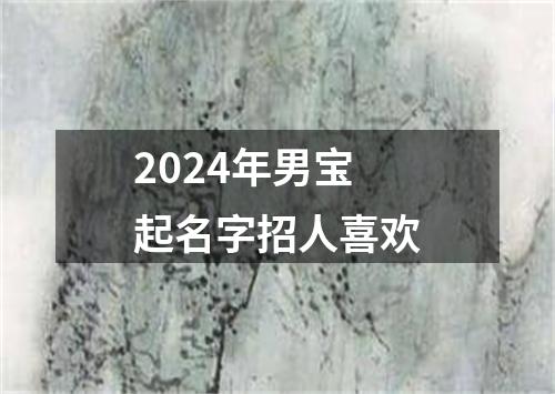 2024年男宝起名字招人喜欢